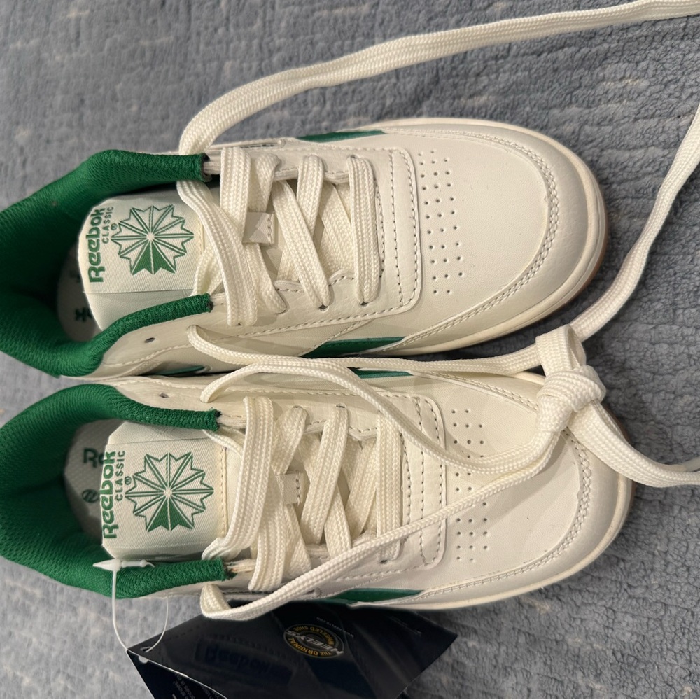 Reebok x Heelys White and Green Sneakers